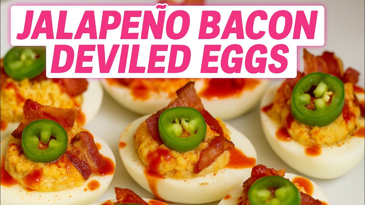 Jalapeño Bacon Deviled Eggs Recipe| Easter | Bold Flavor with a