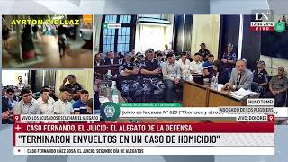 Crimen de Fernando Báez Sosa, el juicio: así fue el alegato de la defensa