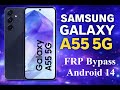 Samsung Galaxy A55  Remove FRP Bypass 100000% FREE Android 14  (Not supported on all models Samsung)
