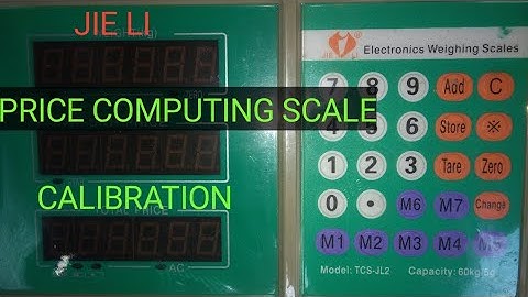 Jie Li price computing scale calibration