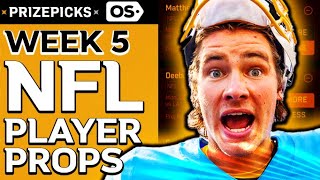 NFL PrizePicks Week 5 Picks & Player Props