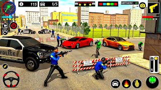 असली पुलिस कार चेस सिम्युलेटर 3D गेम - असली पुलिस कार ड्राइविंग सिम्युलेटर 2025 - एंड्रॉइड गेमप्ले screenshot 4