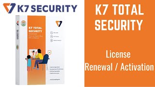 K7 Total Security || Activation / Renewal || Antivirus software || Step by Step || Latest screenshot 4