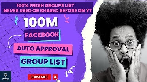 Correct Way to find *FREE* Auto Approval Facebook Groups List