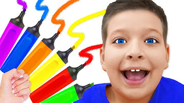 Colors Finger Family | Learn Colors with Magic Pen + more Kids Songs & Videos with Max