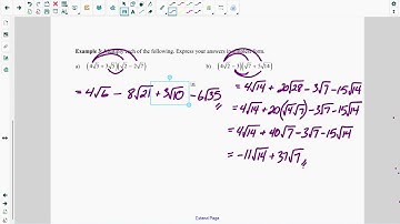 Lesson 1.3: Multiplying Radicals (Video Lesson, Part 2)