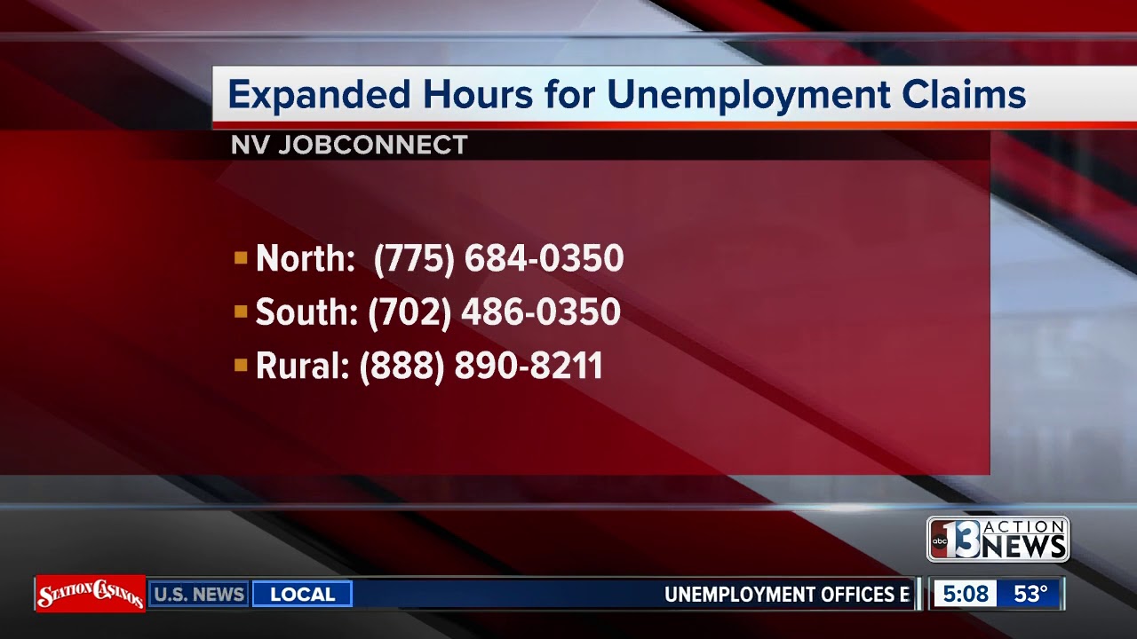 NV JobConnect Expanded hours for unemployment claims YouTube