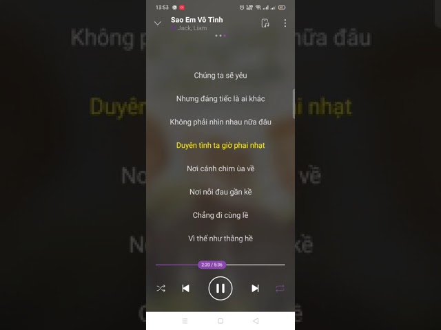 SAO EM VÔ TÌNH (LYRIC) - JACK (J97) | TỚI NGUYỄN OFFICIAL class=