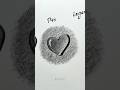 Heart drawing easy with pencil😱🩶#drawing #art #tutorial #shorts #youtubeshorts