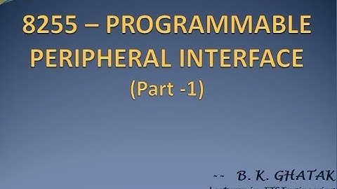 8255 PPI Architecture