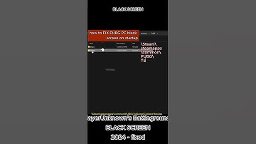 how to FIX PUBG Battlegrounds black screen on startup - 2024