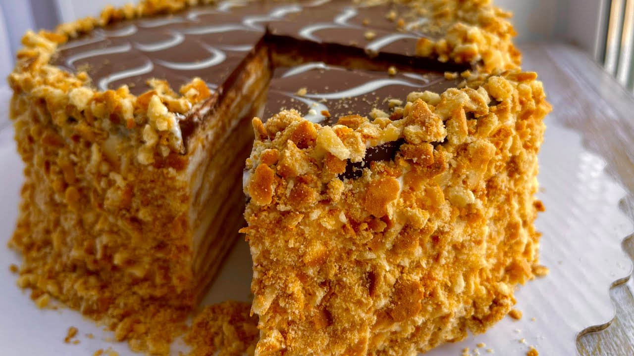 Sobasi olmayanlara tavada mohtesem ball tortu. Медовик на сковороде.