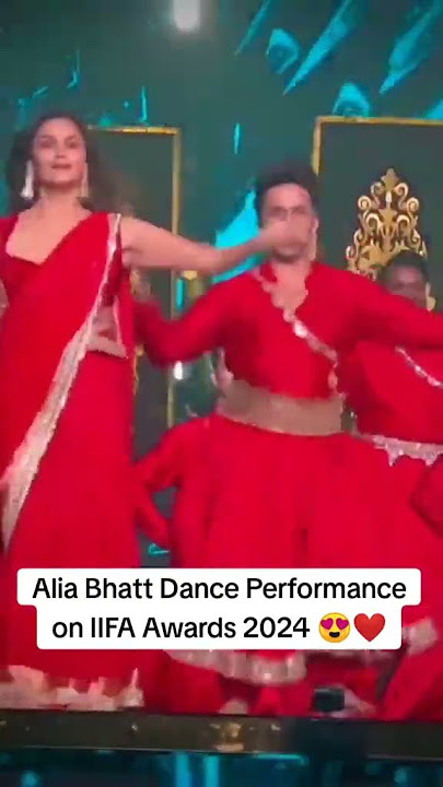 Alia bhatt performance on iifa award 2024 #youtubeshorts #aliabhatt