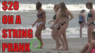 money on a string beach prank: part 2