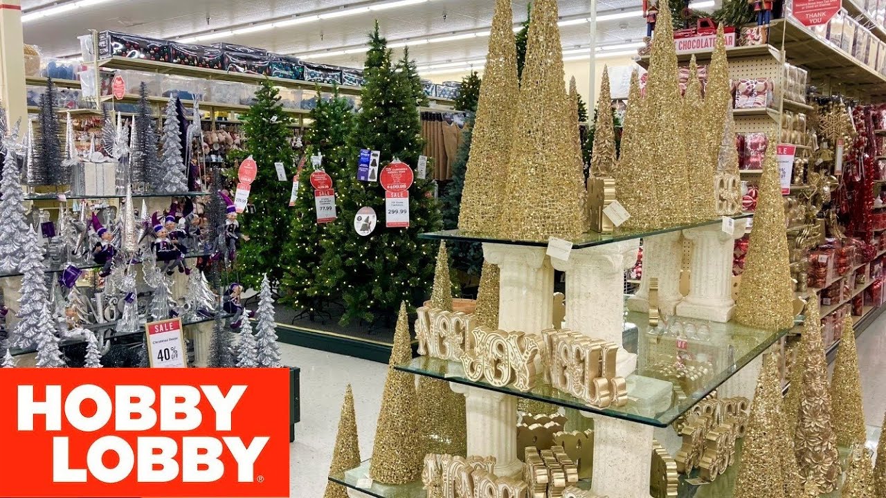 HOBBY LOBBY CHRISTMAS TREES CHRISTMAS DECORATIONS ORNAMENTS SHOP WITH ME  SHOPPING STORE WALK THROUGH - YouTube
