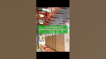 Live footage of particleboard production line
