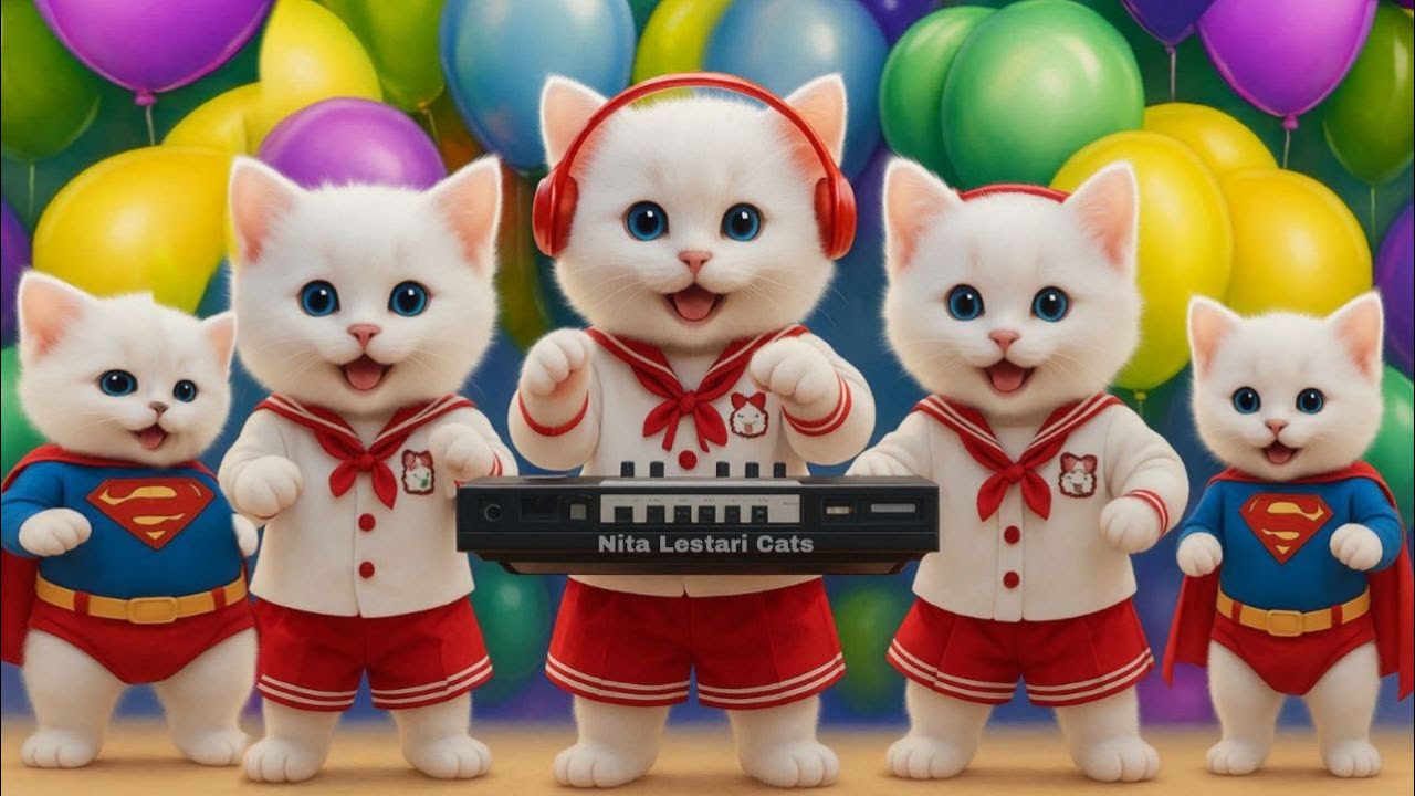 🔴 LIVE Funny Superhero Cat Dance | DJ meow meow Remix 2025 | Kucing Lucu 