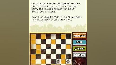 Professor Layton and The Diabolical Box Puzzle No. 150 The Knight