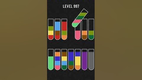 water sort puzzle - level 997