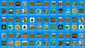 Minecraft, Craft World Block, RealmCraft, Lava Craft, Survivalcraft, MineTap 3D, Craftopia, Planet