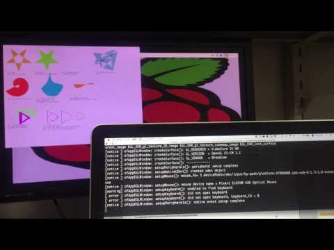 openFrameworks on raspberrypi test