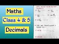 Decimals  maths for kids  class 4th  class 5th 