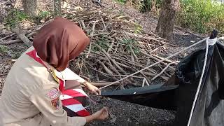 Pembuatan Bivak Ponco Dari Jas Hujan