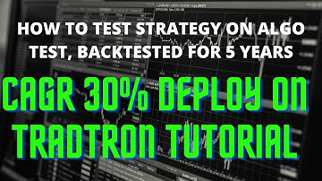 STRADDLE WIDTH (combined premium )TRADETRON strategy  CAGR 30% TESTED FOR  5 YEARS