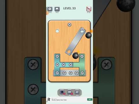 Nuts And Bolts:Screw Puzzle-Level 33 NO BOOSTERS #nutsandbolts #screwpuzzle #shorts