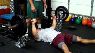 Nassau County Strength Training Strength Max Effort Floor Press vs Chains