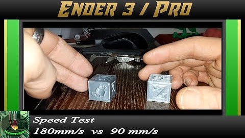 Ender 3 Print Speeds. Can it really do 180 mm/s?