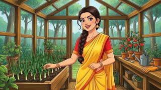 Download Lagu Cosy Village Life  Woman in Vegetable Fields, Fresh \u0026 Simple Living | Harvesting a Peaceful Village MP3