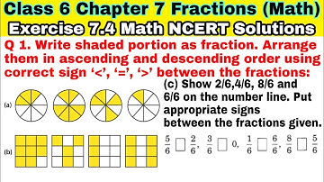 Class 6 Ex 7.4 Q 1 | Fractions | Chapter 7 | Exercise 7.4 | Math NCERT Solutions | CBSE