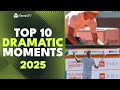 VAR, Crowd Drama &amp; Tense Handshakes 👀 | Top 10 Dramatic Moments From The 2025 ATP Season!