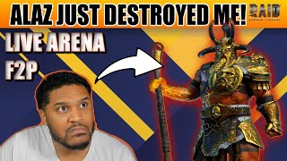 ALAZ IS ACTUALLY NUTTY IN LIVE ARENA! Raid: Shadow Legends