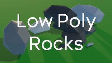 Low Poly Rocks - Ep 4 (Blender tutorial)