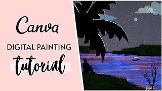 Digital Painting using Canva | Digital Art | Solitude