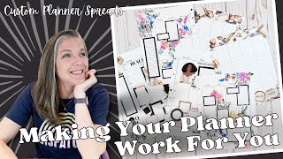 Making Your Planner Work For You || Custom Planner Spreads || Planner Tips