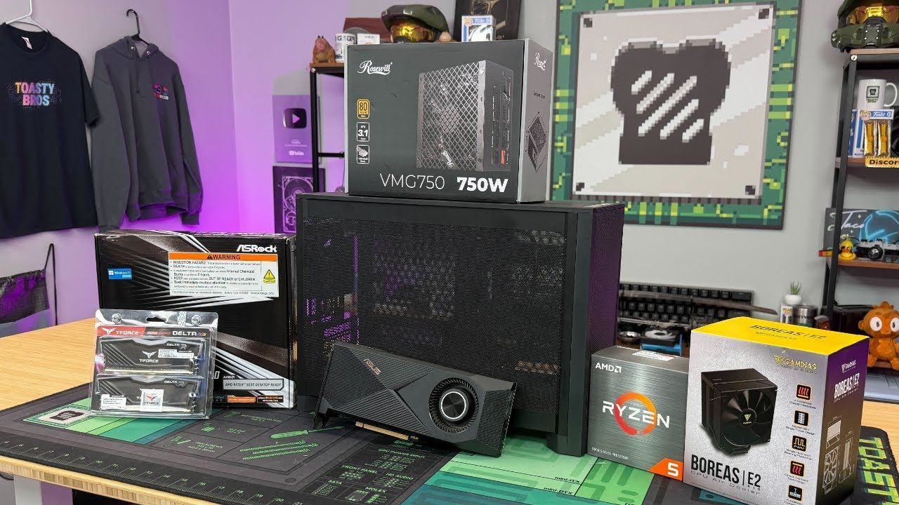 Ryzen 5 5500 + RTX 3070 Gaming PC Build - !pcbros - YouTube
