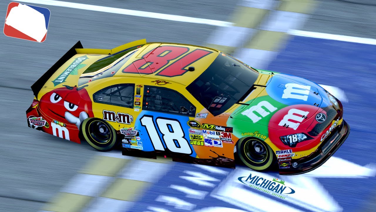 NASCAR CAR OF TOMORROW RACING at MICHIGAN (NR CUP SEMI-FINAL) - YouTube