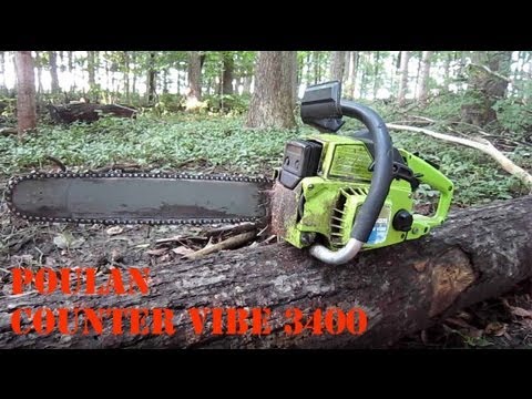 Poulan Counter Vibe 3400 Chainsaw - YouTube