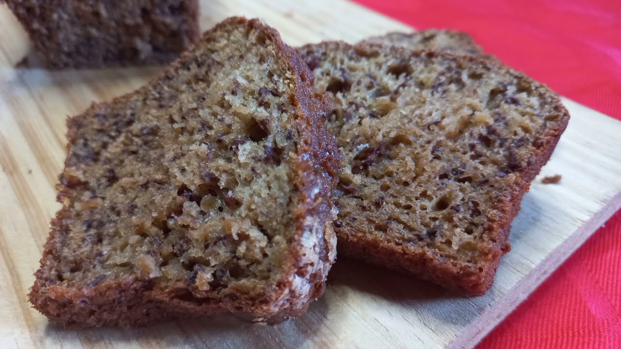 Budin EXTRA HUMEDO de banana con 5 ingredientes!!