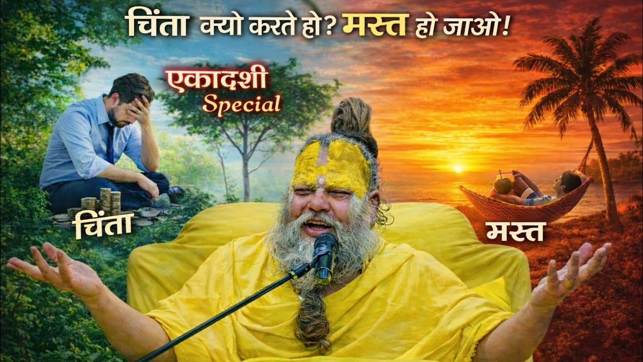 चिंता क्यों करते हो मस्त हो जाओ premanand maharaj ji live prevachan 🙏