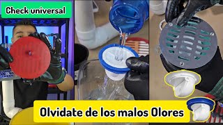 Malos olores en tus coladeras de baño? Instala Facil un Check Antiolores Universal ⚡✅ Fleximatic