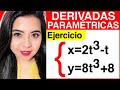 CÓMO SE DERIVADA UNA FUNCIÓN PARAMÉTRICA - DERIVADA de FUNCIÓN PARAMÉTRICA #2