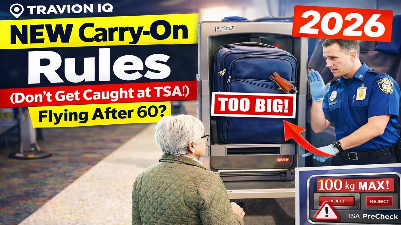 "Flying After 60? NEW Carry-On Rules for 2026 (Don't Get Caught at TSA!) | TravionIQ"