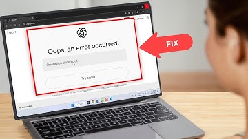 Fix “Oops! An Error Occurred – Operation Timed Out” on ChatGPT Login | Quick & Easy Fix (2025)