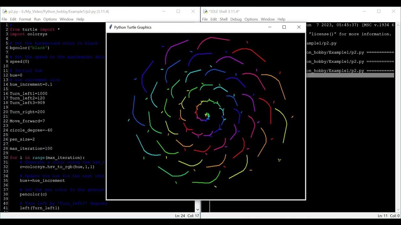 Amazing Design using Python Turtle (2) - YouTube