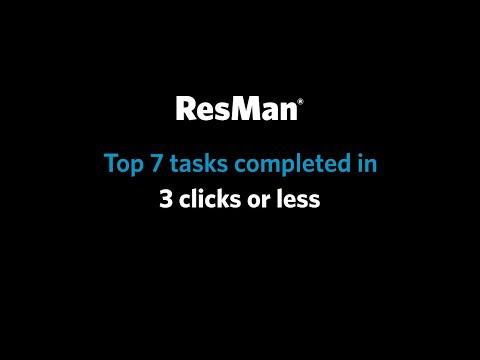 Top 7 Easiest Tasks Using ResMan's 3-Click Innovation