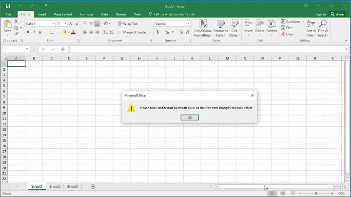 How to Change the Default Font in Excel 2016